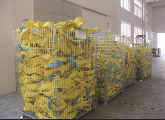 Beli US Kuning Polyester Flat Webbing Sling, 4 Inch ASMEB30.9 Mata ke Mata Sling online manufacture