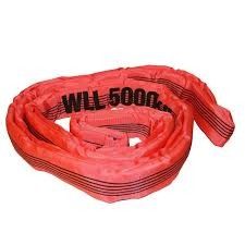 Beli Red 5 Ton Polyester Lifting Sling EN1492-2 Untuk Ketahanan Aus Lifting Equipment online manufacture