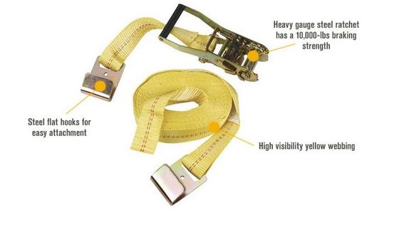 Beli Performa Tinggi Webbing Lashing Strap Ketahanan Panas Untuk Truk Winch Ekstensi online manufacture