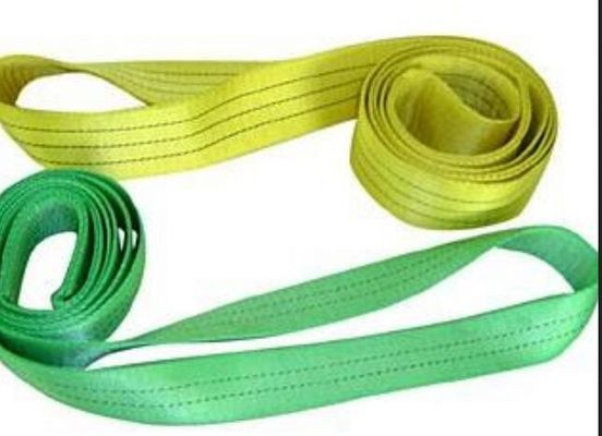 Beli 4 Inch Mata Dan Mata Sling Polyester Bahan 11500 LBS Crane Slings Rigging online manufacture