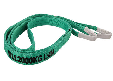 Beli One Way Belt Warna Hijau Anyaman Mengangkat Sling Flat Eye Web Sling Sertifikasi TUV online manufacture