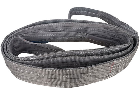 Beli Warna abu-abu Polyester Flat Webbing Sling Duplex Lapisan Lifting Sling Alat online manufacture