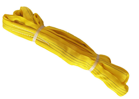 Beli 3t Choke Lifting Objek Silinder Polyester Endless Round Sling Warna Kuning online manufacture