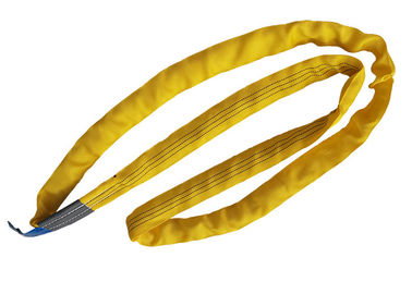 Beli 100% Polyester Spanset Putaran Sling Ganda Mata Bentuk Datar Warna Kuning Sertifikasi ISO online manufacture