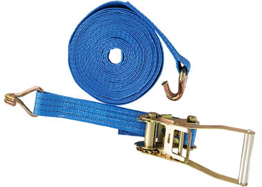 Beli Lashing Belt Ratchet Tie Down Straps Dengan Hooks Tahan Warna Biru online manufacture