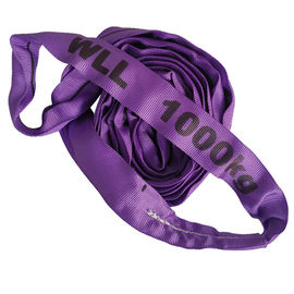 Beli Lembut 1 Ton Polyester Tak Berujung Putaran Sling Warna Ungu 43mm Lebar Untuk Mengangkat online manufacture