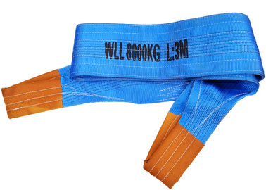 Beli Kode warna Duplex Polyester dari Flat Lifting Webbing Sling 8 Ton untuk halaman rumput online manufacture