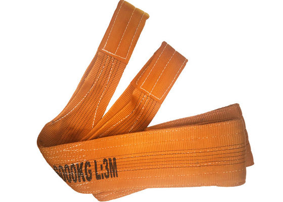 Beli 6000kg Polyester Flat Webbing Sling EN1492-1 Peralatan Crane Lifting Straps online manufacture