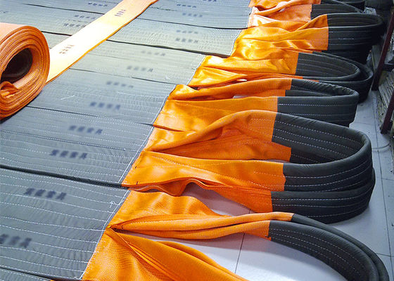 Beli Eye To Eye Flat Woven Webbing Sling EN1492-1 2000 WLL 10T Dengan Laboel Biru online manufacture