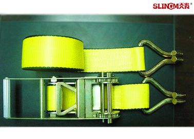 Beli 5000 LBS Heavy Duty Trailer Straps 4 Inch 30 Feets Mudah Digunakan Dengan Wire Hook online manufacture