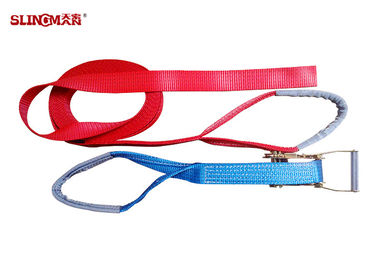 Beli 50MM Ratchet Tie Down Straps LC2500 DIN EN 12195-2 Ketahanan Korosi Dengan Mata online manufacture