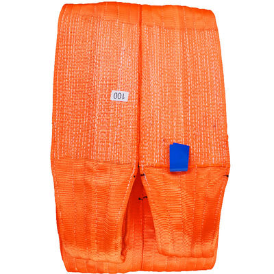 Beli Duplex Webbing 60T Polyester Lifting Sling Warna Oranye online manufacture