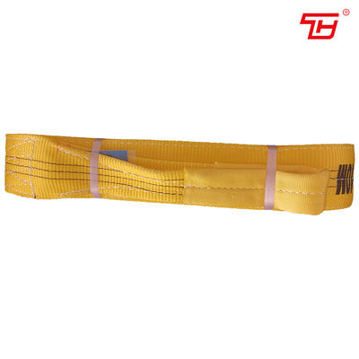 Beli Double Ply Polyester Flat Eye Sling Satu Sisi Lebar Pengangkatan 75mm 90mm online manufacture