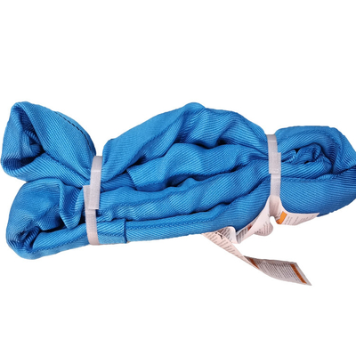 Beli Vertikal 23000 LBS Polyester Round Sling Biru Standar WSTDA online manufacture