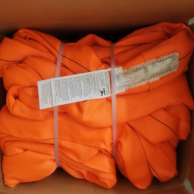 Beli Tali Lingkar Tanpa Ujung Poliester Tugas Berat Vertikal 26000 LBS Dengan Tulisan Tenun online manufacture