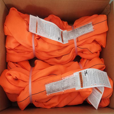 Beli Heavy Duty 5 to 1 Polyester Round Sling Jacket Twill Weave Vertikal 17000 LBS online manufacture