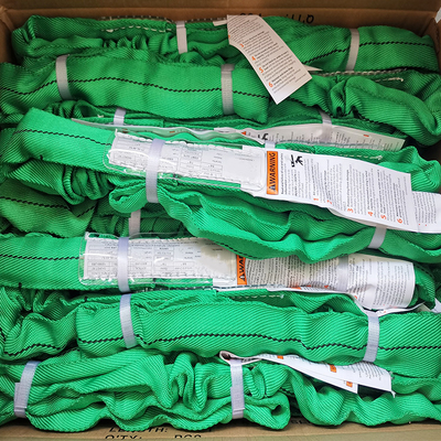 Beli Green Polyester Endless Round Sling Vertikal 6000 LBS 5-1 FAKTOR DESAIN online manufacture