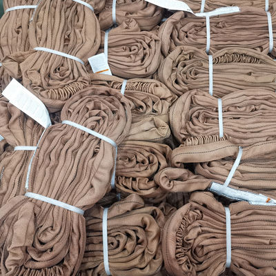 Beli Tali Sling Bundar Poliester Tan Tugas Berat Jaket Pola Tenun Kepar Vertikal 6 Ton online manufacture